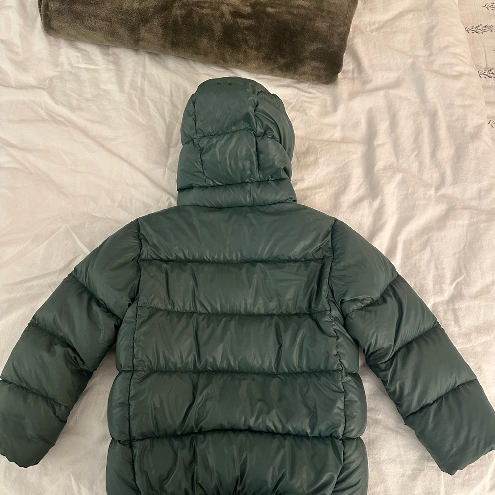 Patagonia Hi-loft down hoodie jacket 5T. - Picture 9 of 10